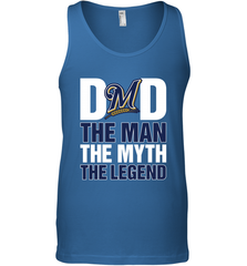 Milwaukee Brewers Dad The Man The Myth The Legend Father's Day MLB Men's Tank Top Men's Tank Top - amzapparel