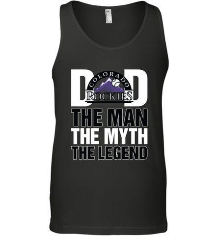 Colorado Rockies Dad The Man The Myth The Legend Father's Day MLB Men's Tank Top Men's Tank Top / Black / XS Men's Tank Top - amzapparel
