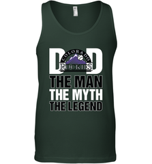 Colorado Rockies Dad The Man The Myth The Legend Father's Day MLB Men's Tank Top Men's Tank Top - amzapparel