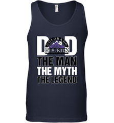 Colorado Rockies Dad The Man The Myth The Legend Father's Day MLB Men's Tank Top Men's Tank Top - amzapparel