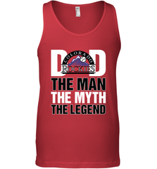 Colorado Rockies Dad The Man The Myth The Legend Father's Day MLB Men's Tank Top Men's Tank Top - amzapparel