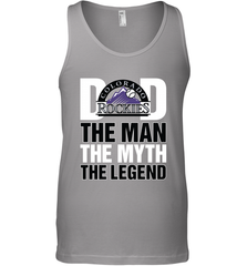 Colorado Rockies Dad The Man The Myth The Legend Father's Day MLB Men's Tank Top Men's Tank Top - amzapparel