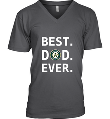 Best Oakland Athletics Dad Ever Baseball MLB Fathers Day Men's V-Neck T-Shirt Men's V-Neck T-Shirt - amzapparel