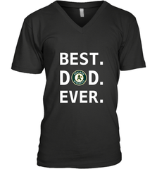 Best Oakland Athletics Dad Ever Baseball MLB Fathers Day Men's V-Neck T-Shirt Men's V-Neck T-Shirt - amzapparel