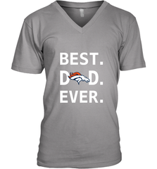 Best Denver Broncos Dad Best Dad Ever NFL Football Fathers Day Men's V-Neck T-Shirt Men's V-Neck T-Shirt - amzapparel