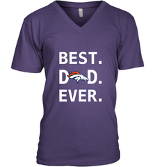 Best Denver Broncos Dad Best Dad Ever NFL Football Fathers Day Men's V-Neck T-Shirt Men's V-Neck T-Shirt - amzapparel