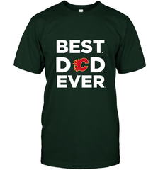 Best Calgary Flames Dad Ever Hockey NHL Fathers Day GIft For Daddy Men's T-Shirt Men's T-Shirt - amzapparel