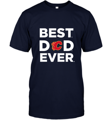Best Calgary Flames Dad Ever Hockey NHL Fathers Day GIft For Daddy Men's T-Shirt Men's T-Shirt - amzapparel