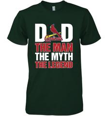 St Louis Cardinals Dad The Man The Myth The Legend Father's Day MLB Men's Premium T-Shirt Men's Premium T-Shirt - amzapparel