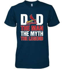 St Louis Cardinals Dad The Man The Myth The Legend Father's Day MLB Men's Premium T-Shirt Men's Premium T-Shirt - amzapparel