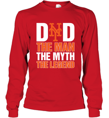 New York Mets Dad The Man The Myth The Legend Father's Day MLB Long Sleeve T-Shirt Long Sleeve T-Shirt - amzapparel