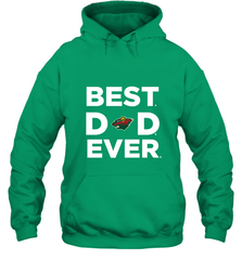 Best Minnesota Wild Dad Ever Hockey NHL Fathers Day GIft For Daddy Hooded Sweatshirt Hooded Sweatshirt - amzapparel