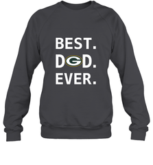 Best Green Bay Packers Dad Best Dad Ever NFL Football Fathers Day Crewneck Sweatshirt Crewneck Sweatshirt - amzapparel