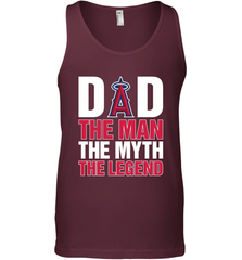 Los Angeles Angels Dad The Man The Myth The Legend Father's Day MLB Men's Tank Top Men's Tank Top - amzapparel