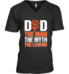 San Francisco Giants Dad The Man The Myth The Legend Father's Day MLB Men's V-Neck T-Shirt Men's V-Neck T-Shirt - amzapparel