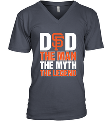 San Francisco Giants Dad The Man The Myth The Legend Father's Day MLB Men's V-Neck T-Shirt Men's V-Neck T-Shirt - amzapparel