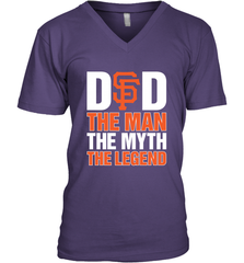 San Francisco Giants Dad The Man The Myth The Legend Father's Day MLB Men's V-Neck T-Shirt Men's V-Neck T-Shirt - amzapparel