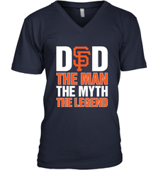 San Francisco Giants Dad The Man The Myth The Legend Father's Day MLB Men's V-Neck T-Shirt Men's V-Neck T-Shirt - amzapparel