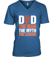 San Francisco Giants Dad The Man The Myth The Legend Father's Day MLB Men's V-Neck T-Shirt Men's V-Neck T-Shirt - amzapparel