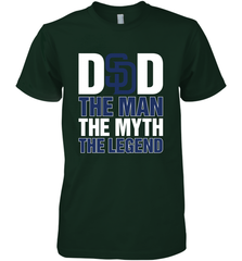 San Diego Padres Dad The Man The Myth The Legend Father's Day MLB Men's Premium T-Shirt Men's Premium T-Shirt - amzapparel