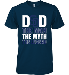 San Diego Padres Dad The Man The Myth The Legend Father's Day MLB Men's Premium T-Shirt Men's Premium T-Shirt - amzapparel