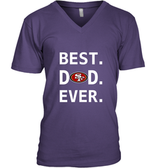 Best San Francisco 49ers Dad Best Dad Ever NFL Football Fathers Day Men's V-Neck T-Shirt Men's V-Neck T-Shirt - amzapparel
