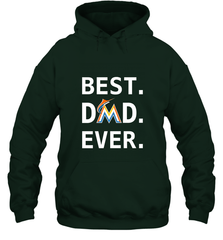 Best Miami Marlins Dad Ever Baseball MLB Fathers Day Hooded Sweatshirt Hooded Sweatshirt - amzapparel