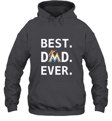 Best Miami Marlins Dad Ever Baseball MLB Fathers Day Hooded Sweatshirt Hooded Sweatshirt - amzapparel