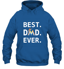 Best Miami Marlins Dad Ever Baseball MLB Fathers Day Hooded Sweatshirt Hooded Sweatshirt - amzapparel