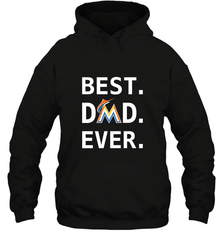 Best Miami Marlins Dad Ever Baseball MLB Fathers Day Hooded Sweatshirt Hooded Sweatshirt - amzapparel