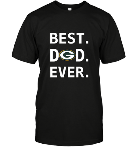 Best Green Bay Packers Dad Best Dad Ever NFL Football Fathers Day Men's T-Shirt Men's T-Shirt / Black / S Men's T-Shirt - amzapparel