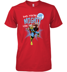 Marvel Thor Mighty Dad Father's Day Gifts Men's Premium T-Shirt Men's Premium T-Shirt - amzapparel