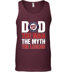 Washington Nationals Dad The Man The Myth The Legend Father's Day MLB Men's Tank Top Men's Tank Top - amzapparel