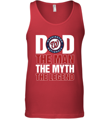Washington Nationals Dad The Man The Myth The Legend Father's Day MLB Men's Tank Top Men's Tank Top - amzapparel