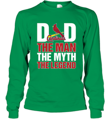 St Louis Cardinals Dad The Man The Myth The Legend Father's Day MLB Long Sleeve T-Shirt Long Sleeve T-Shirt - amzapparel