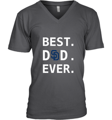 Best San Diego Padres Dad Ever Baseball MLB Fathers Day Men's V-Neck T-Shirt Men's V-Neck T-Shirt - amzapparel