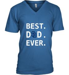 Best San Diego Padres Dad Ever Baseball MLB Fathers Day Men's V-Neck T-Shirt Men's V-Neck T-Shirt - amzapparel