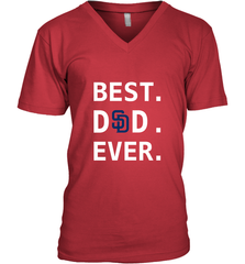 Best San Diego Padres Dad Ever Baseball MLB Fathers Day Men's V-Neck T-Shirt Men's V-Neck T-Shirt - amzapparel