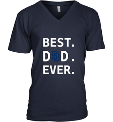Best San Diego Padres Dad Ever Baseball MLB Fathers Day Men's V-Neck T-Shirt