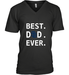 Best San Diego Padres Dad Ever Baseball MLB Fathers Day Men's V-Neck T-Shirt