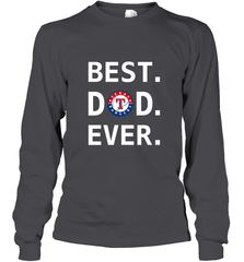 Best Texas Rangers Dad Ever Baseball MLB Fathers Day Long Sleeve T-Shirt Long Sleeve T-Shirt - amzapparel