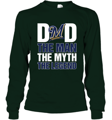 Milwaukee Brewers Dad The Man The Myth The Legend Father's Day MLB Long Sleeve T-Shirt Long Sleeve T-Shirt - amzapparel