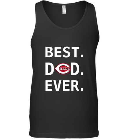 Best Cincinnati Reds Dad Ever Baseball MLB Fathers Day Men's Tank Top Men's Tank Top / Black / XS Men's Tank Top - amzapparel