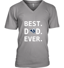 Best Los Angeles Rams Dad Best Dad Ever NFL Football Fathers Day Men's V-Neck T-Shirt Men's V-Neck T-Shirt - amzapparel
