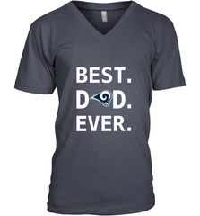 Best Los Angeles Rams Dad Best Dad Ever NFL Football Fathers Day Men's V-Neck T-Shirt Men's V-Neck T-Shirt - amzapparel