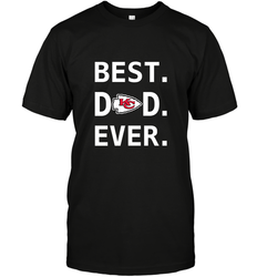 Best Kansas City Chiefs Dad Best Dad Ever NFL Football Fathers Day Men's T-Shirt