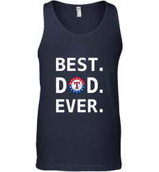 Best Texas Rangers Dad Ever Baseball MLB Fathers Day Men's Tank Top