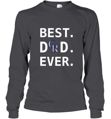 Best Colorado Rockies Dad Ever Baseball MLB Fathers Day Long Sleeve T-Shirt Long Sleeve T-Shirt - amzapparel