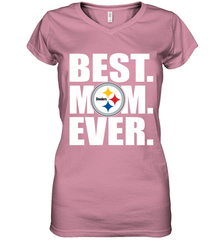 Best Pittsburgh Steelers Mom Ever NFL Team Mother's Day Gift Women's V-Neck T-Shirt Women's V-Neck T-Shirt - amzapparel