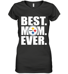 Best Pittsburgh Steelers Mom Ever NFL Team Mother's Day Gift Women's V-Neck T-Shirt Women's V-Neck T-Shirt - amzapparel